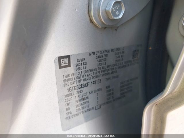 1GTG5CE3XF1148163 GMC CANYON SLT