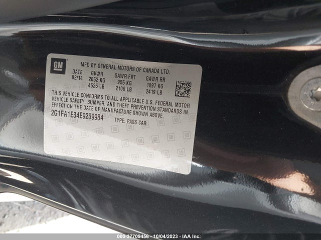 Chevrolet Camaro 2ls 2014 2G1FA1E34E9259984 Image 9
