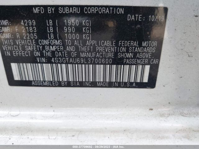 4S3GTAU69L3700600 Subaru Impreza Limited