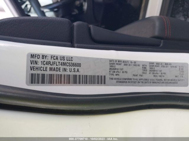 1C4RJFLT4MC536600 Jeep Grand Cherokee Trailhawk