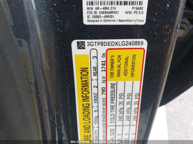 3GTP8DEDXLG240859 GMC Sierra 1500 2wd  Short Box Slt