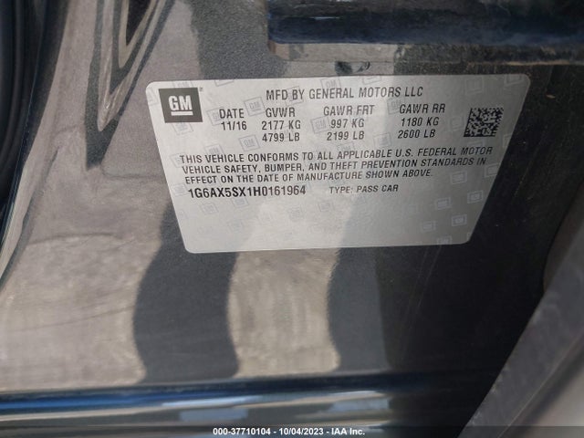 1G6AX5SX1H0161964 Cadillac Cts Sedan Luxury Awd