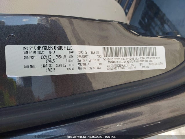 Dodge Grand Caravan Sxt 2015 2C4RDGCG3FR509589 Image 9