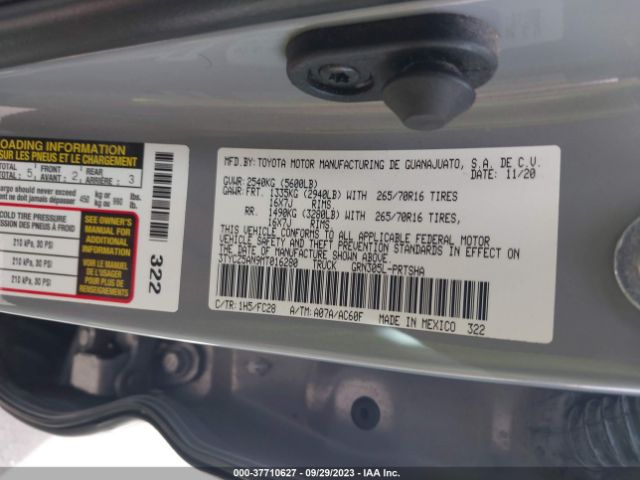 2021 TOYOTA TACOMA 3TYCZ5AN9MT016280 Photo 8