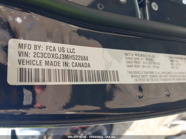 Dodge Charger Scat Pack 2021 2C3CDXGJ3MH522684 Image 9