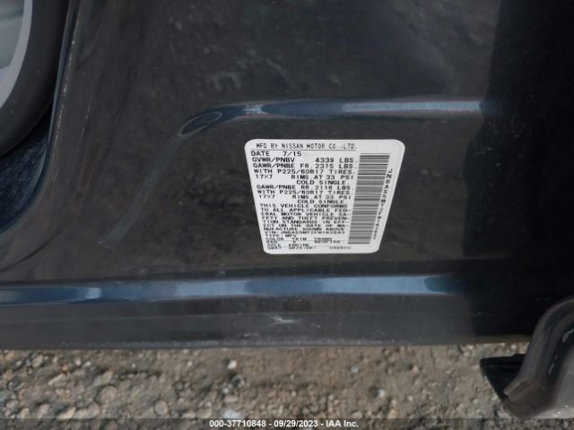 JN8AS5MT2FW162643 Nissan Rogue Select S