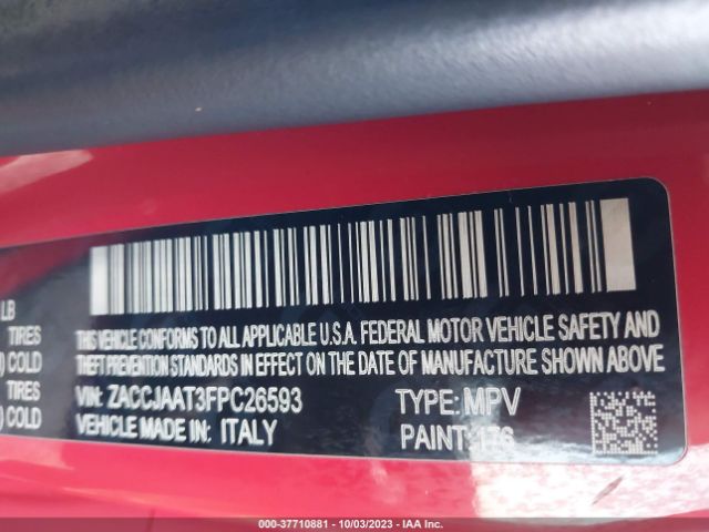 ZACCJAAT3FPC26593 Jeep Renegade Sport