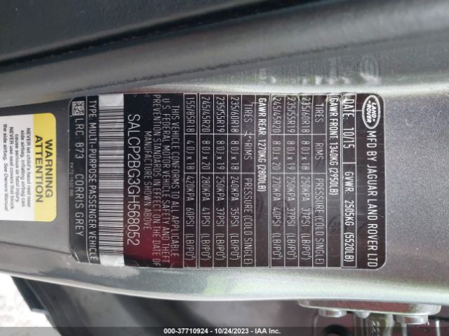 SALCP2BG3GH568052 Land Rover Discovery Sport Se
