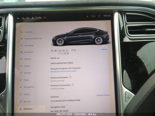 5YJSA1E27GF173502 Tesla Model S 90d/70d/75d/60d/85d