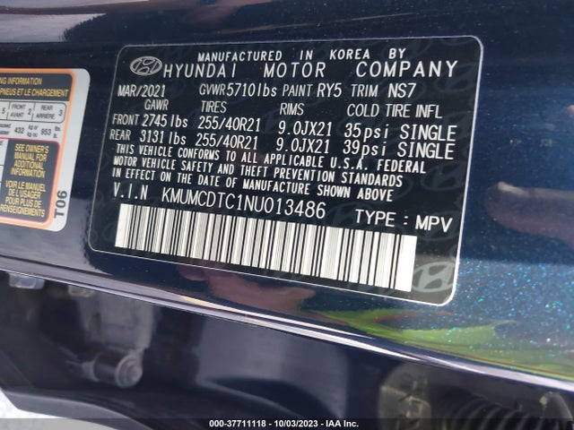 Genesis Gv70 3.5t Sport 2022 KMUMCDTC1NU013486 Image 9