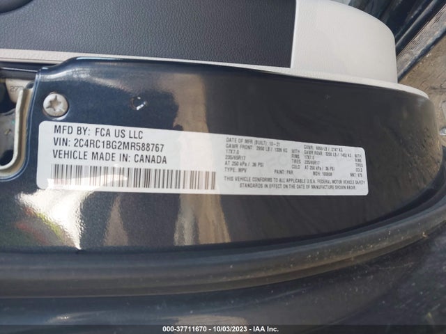 2C4RC1BG2MR588767 Chrysler Pacifica Touring L
