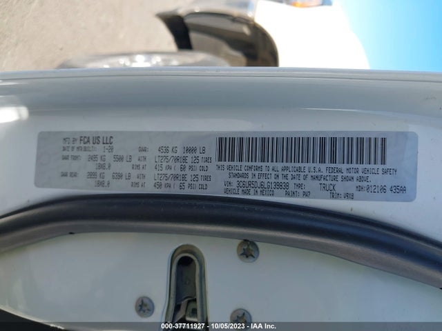 RAM 2500 Big Horn 2020 3C6UR5DJ6LG139838 Image 9