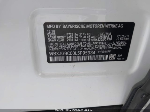 WBXJG9C00L5P95934 BMW X1 Xdrive28i