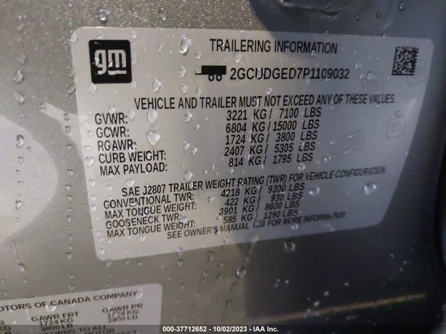 Chevrolet Silverado 1500 Ltz 2023 2GCUDGED7P1109032 Image 9