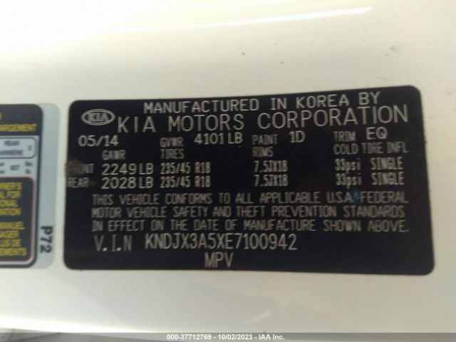 KNDJX3A5XE7100942 KIA Soul !