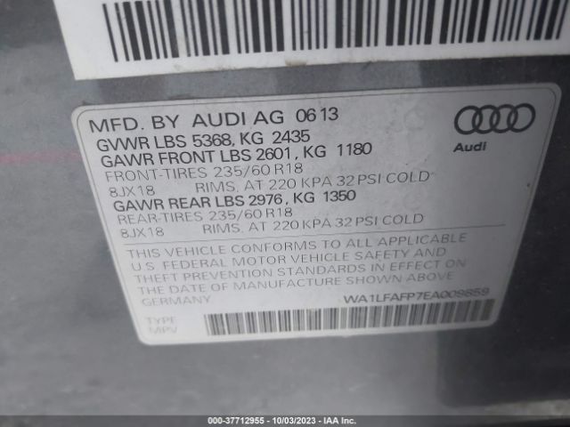2014 AUDI Q5 WA1LFAFP7EA009859 Photo 8