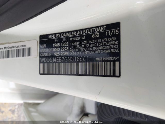 2016 MERCEDES-BENZ CLA WDDSJ4EB7GN318661 Photo 8