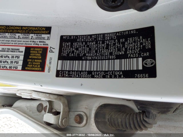 Toyota Camry Se/xle 2014 4T1BK1FK5EU537895 Image 9