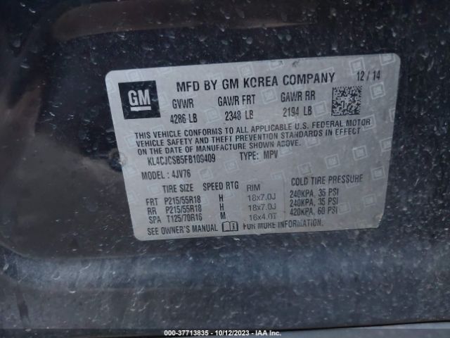 KL4CJCSB5FB109409 Buick Encore Leather