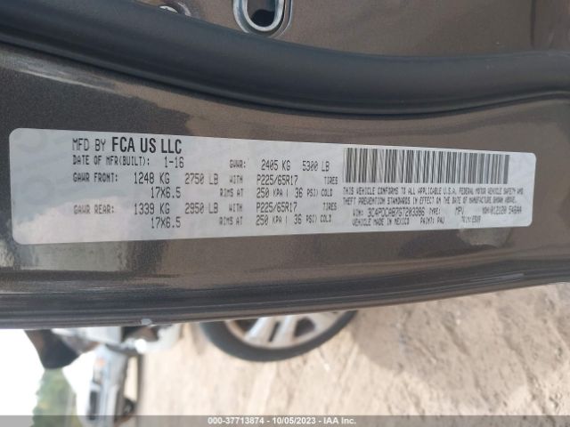 3C4PDCAB7GT203386 Dodge JOURNEY SE