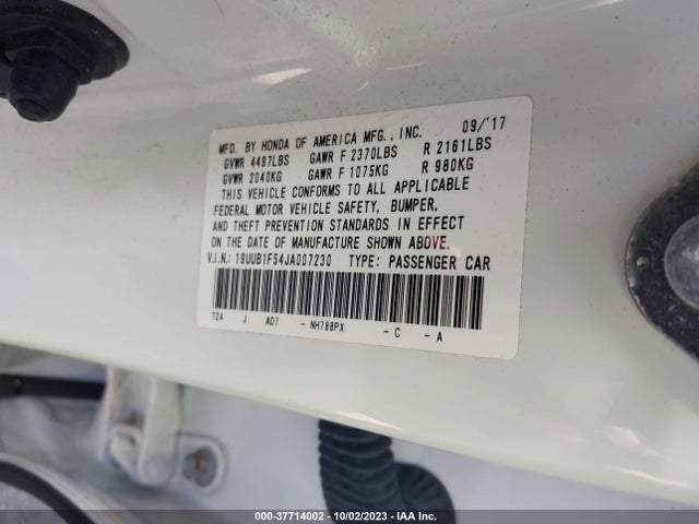 19UUB1F54JA007230 Acura Tlx Tech Pkg