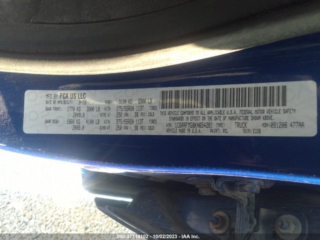 1C6RRFMG8KN654281 RAM 1500 Big Horn/lone Star
