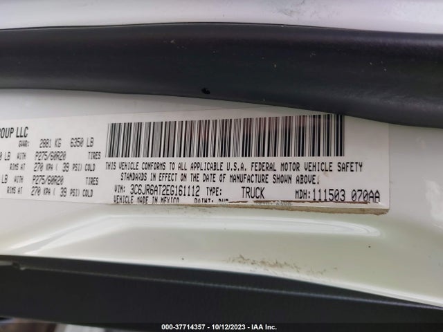 RAM 1500 Express 2014 3C6JR6AT2EG161112 Image 9