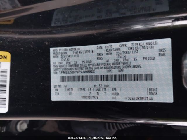 1FMEE5BP9PLA98822 Ford Bronco Base/big Bend