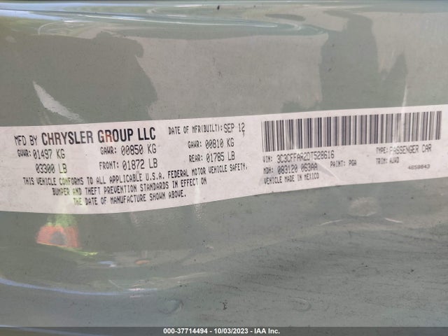 2013 FIAT 500 3C3CFFAR2DT528616 Photo 8