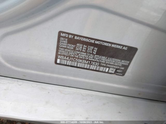 WBA4J1C59KBM17830 BMW 4 Series 430i