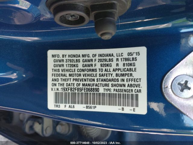 19XFB2F85FE068890 Honda Civic Sedan Ex