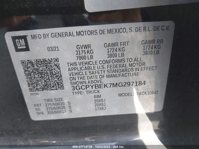 Chevrolet Silverado 1500 Custom 2021 3GCPYBEK7MG297184 Image 9