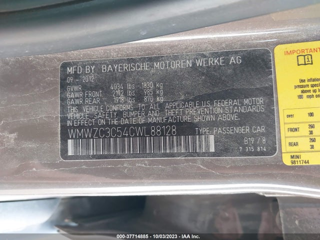 2012 MINI COOPER COUNTRYMAN WMWZC3C54CWL88128 Photo 8
