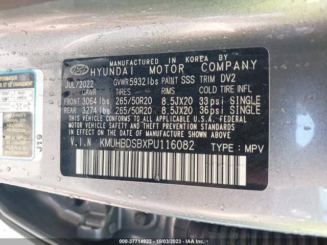 Genesis GV80 2023 KMUHBDSBXPU116082 Image 9