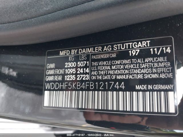 WDDHF5KB4FB121744 Mercedes-Benz E-class E 350