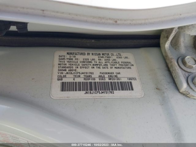 JN1BJ1CP5JW151762 Nissan Rogue Sport Sl