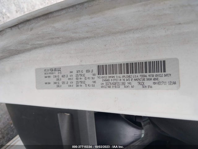 3C6TRVAG8FE511992 RAM Promaster