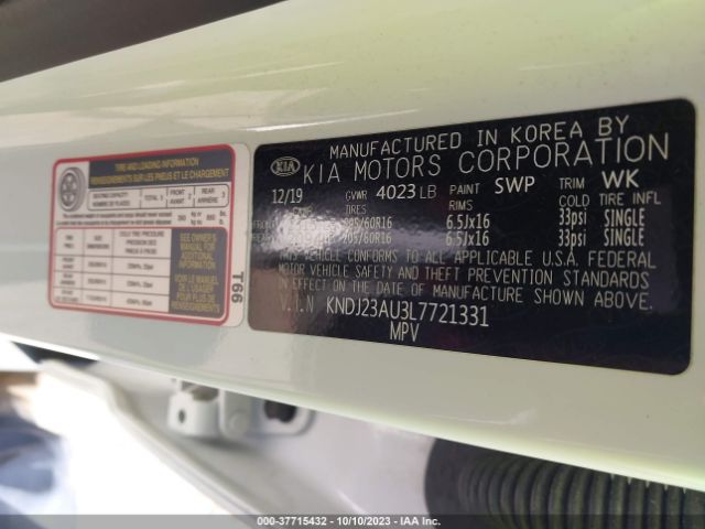 KNDJ23AU3L7721331 KIA SOUL S