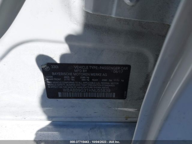 WBA8B9G31HNU55839 BMW 3 Series 330i