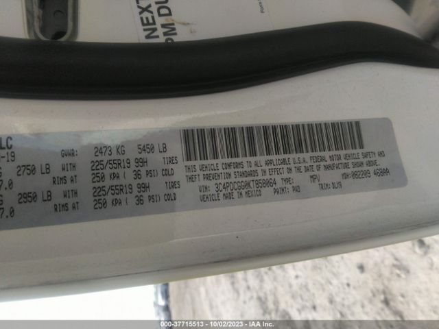 3C4PDCGG0KT858064 Dodge Journey Crossroad