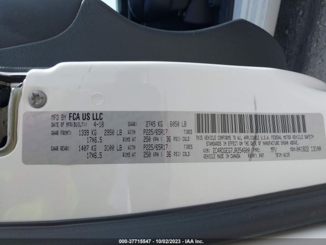 2C4RDGEG7JR254600 Dodge Grand Caravan Gt