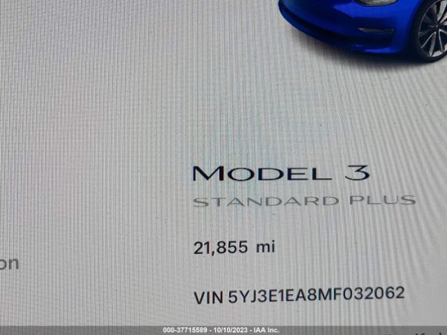 5YJ3E1EA8MF032062 Tesla Model 3 Standard Range Plus