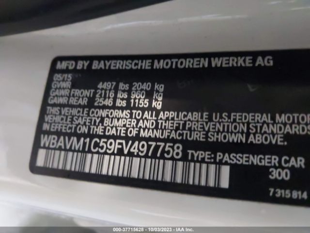 WBAVM1C59FV497758 BMW X1 Sdrive28i
