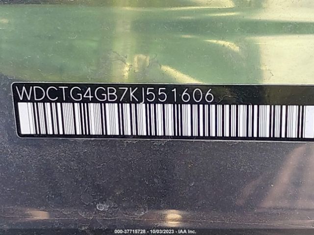 WDCTG4GB7KJ551606 Mercedes-Benz GLA 250