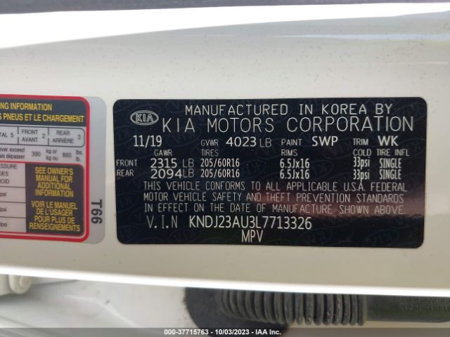 KNDJ23AU3L7713326 KIA SOUL S