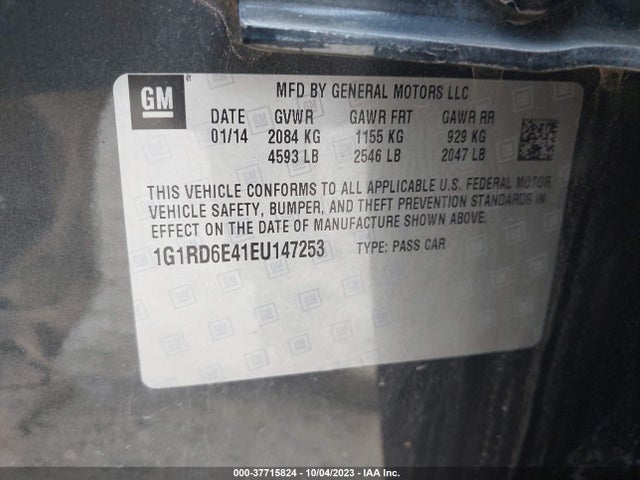 Chevrolet Volt 2014 1G1RD6E41EU147253 Image 9