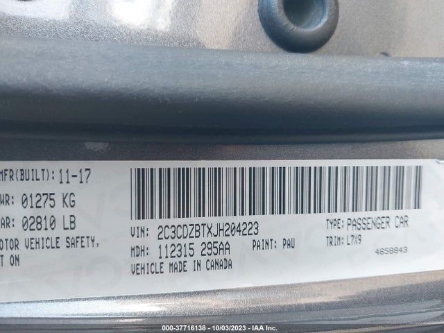 Dodge Challenger R/t 2018 2C3CDZBTXJH204223 Image 9