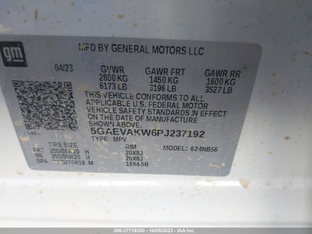 5GAEVAKW6PJ237192 Buick Enclave Essence