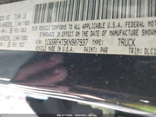 2019 RAM 1500 1C6SRFHT5KN907937 Photo 8