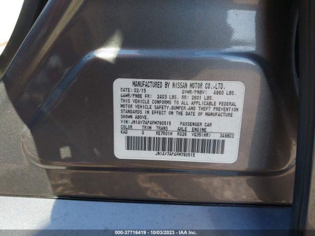 JN1AV7AP4FM790515 Infiniti Q50 Hybrid Premium